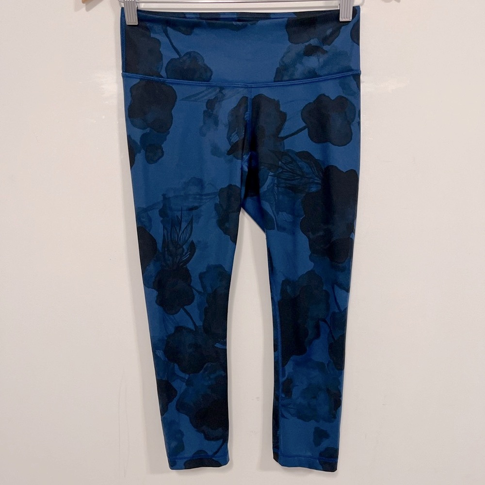 Lululemon Wunder Under Crop II *Full-On Luxtreme Jumbo Inky Floral 4 - Picture 9 of 16